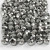 Glasschliffperlen, Größe 5x6 mm, Lochgröße 1 mm, Grau metallic, 100Stck. [HOB-61684]