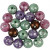 Kunststoffperlen, Mix, D: 12 mm, Lochgröße 1,5 mm, 30g, ca. 30 Stck [HOB-617891]
