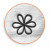 Prägestempel, Größe 6 mm, L 65 mm, Blume, 1Stck [HOB-67570]
