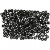 Rocailleperle, Größe 8/0 , D: 3 mm, Schwarz mattiert, 25g, Lochgröße 0,6-1,0 mm [HOB-682291]