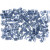 Rocailleperle, Größe 8/0 , D: 3 mm, Silber blau, 2-cut, 500g, Lochgröße 0,6-1,0 mm [HOB-683302]