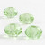 Glasperlen, Größe 9x14 mm, Lochgröße 4 mm, 4 Stck., Grün [HOB-68946]