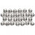 Wachsperlen, D: 8 mm, Lochgröße 1 mm, Silber, 50Stck. [HOB-698241]