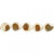 Pottery Beads, D: 24x22 mm, Lochgröße 2 mm, Creme, Oval, 9Stck. [HOB-69956]