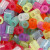 Bügelperlen, Größe 5x5 mm, Lochgröße 2,5 mm, Glitter Farben, Medium, 6000sort. [HOB-752421]