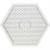 Steckbrett, Größe 15x15 cm, Großes Sechseck, 10Stck. [HOB-75590]