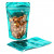 Standbodenbeutel Transparent/Teal 13x7,9x20,6cm | 113 Gramm (100 Stück) [ZBGB3TL]