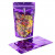 Standbodenbeutel Transparent/Violet 17,1x8,9x28,6cm | 340 Gramm (100 Stück) [ZBGB4VL]