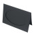 Glückwunschkarten Schwarz mit 10 1/2x16,3 ovaler Schnitt - Außengröße für 12,5x17,5 Druck 240g 13x17,8cm (25 Stück) [PJ42121]