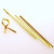 Verschluss-Streifen 10,2x0,4cm Gold metallisch Kunststoff (1.000 Stück) [TT4MG]