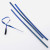 Verschluss-Streifen 10,2x0,4cm Blau metallisch Kunststoff (1.000 Stück) [TT4MB]