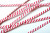 Verschluss-Streifen 15,2x0,4cm Papier Weiß/Rot gestreift (1.000 Stück) [TT6WRS]