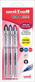 Stifte Uni Ball Roller Vision Elite Set mit 3 Stifte Blau, Rot und Schwarz [BOP-PENU3]