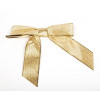 Metallic Gold Pre-tied Bow 2.2cm (100 Pieces) [BOW7MG]