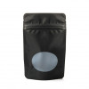 Matte black stand up pouch