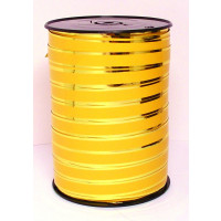 Kräuselband Glänzend / matt Gold 10mm x 225 mtr (1 Rolle) [HV-PLG10GO]