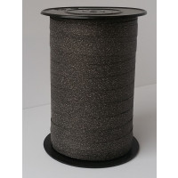 Kräuselband Lido Glitzer Schwarz 10mm x 100 meter (1 Rolle) [HV-LID10BL]