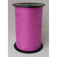 Kräuselband Lido Glitzer Rosa 10mm x 100 meter (1 Rolle) [HV-LID10PI]