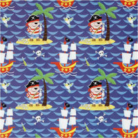 Geschenkpapier, B 50 cm,  80 g, Piraten, 5m [HOB-190390]