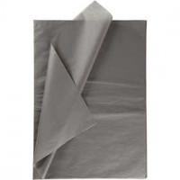 Seidenpapier, Blatt 50x70 cm,  14 g, Dunkelgrau, 10Bl. [HOB-200888]