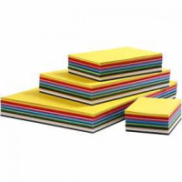 Farbkarton,  A3+A4+A5+A6 ,  180 g, Sortierte Farben, 1500Bl. sort. [HOB-21421]