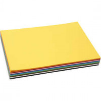 Farbkarton, A4 210x297 mm,  180 g, 120Bl. sort. [HOB-214270]