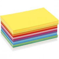 Karton in sortierten Farben, A6 105x148 mm,  180 g, Sortierte Farben, 120Bl. sort. [HOB-214360]
