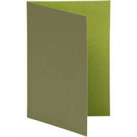 Briefkarte, Mintgrün/Dunkelgrün, Größe 10,5x15 cm,  250 g, 10Stck. [HOB-216007]