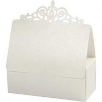 Schachtel, Creme, Größe 3,5x3,5x8,5 cm,  230 g, 5Stck. [HOB-23039]