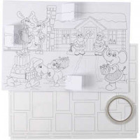 Adventkalender, bedruckt, Größe 30x42 cm, 5Stck. [HOB-23321]