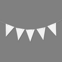 Flagge/Wimpel, H 20 cm, B 14,5 cm, 10Stck., 300 g [HOB-23884]