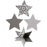 3D-Sterne, D: 15 cm,  300 g, 3Stck. [HOB-25234]