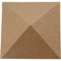 Pyramide, Größe 10x10 cm, H 4 cm, 4 Stck. [HOB-26359]