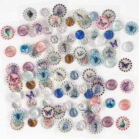 3D-Sticker, Größe 18-25 mm, Stärke: 3 mm, 90sort. [HOB-28293]