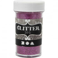 Glitter, D: 35 mm, H 60 mm, Pink, 20g [HOB-284284]