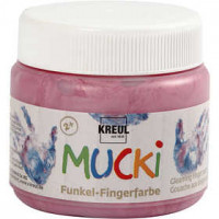 Fingerfarbe, Metallic Rosa, 150ml [HOB-34753]