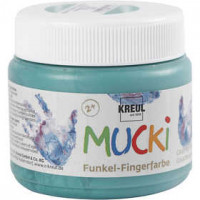 Fingerfarbe, Metallic Grün, 150ml [HOB-34756]