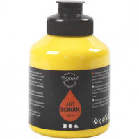 Pigment Art School-Farbe, Primärgelb, Transparent, Gut lichtech, 500ml [HOB-35402]