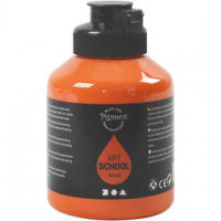 Pigment Art School-Farbe, Orange, Halb-opak, Gut lichtech, 500ml [HOB-35412]