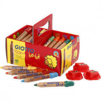 Giotto be-bè Buntstifte, Mine: 6 mm, D: 13 mm, Sortierte Farben, 36Stck., L 10,5 cm [HOB-37296]
