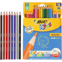 Evolution Buntstifte, Mine: 3 mm, L 17,5 cm, Sortierte Farben, sechseckig, 18Stck. [HOB-37589]