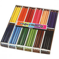Colortime Buntstifte, Mine: 5 mm, Sortierte Farben, Jumbo, 144Stck. [HOB-38080]