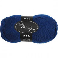 Baby-Wolle, L 172 m, Dunkelblau, NM 14/4, 50g [HOB-41334]