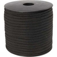 Macramé-Kordel, B 5 mm, Schwarz, 50m [HOB-41653]