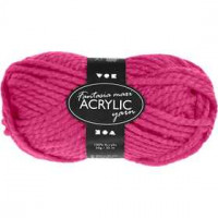 Fantasia Acryl-Wolle, L 35 m, Neonpink, Maxi, 50g [HOB-421861]
