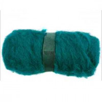 Kardierte Wolle, Grün, 100g [HOB-451830]
