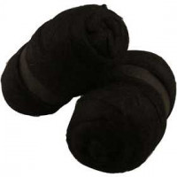 Wolle, kardiert, Schwarz, 2x100g [HOB-45184]