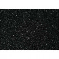 Bastelfilz, A4 21x30 cm, Stärke: 1 mm, Schwarz, Silberglitter-Sprenkel, 10Bl. [HOB-45389]