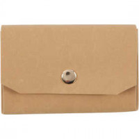 Geldbeutel, L 11 cm, H 8 , Hellbraun, 1Stck [HOB-49890]