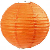 Papierlampe, D: 20 cm, Orange, 1Stck [HOB-50003]